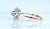 Bague 51 Bague marguerite en or jaune 18 carats et diamants 58 Facettes AB618