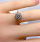 Bague 51 Bague marguerite en or jaune 18 carats et diamants 58 Facettes AB618