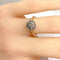 Bague 51 Bague marguerite en or jaune 18 carats et diamants 58 Facettes AB618