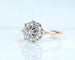 Bague 51 Bague marguerite en or jaune 18 carats et diamants 58 Facettes AB618