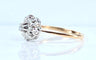 Bague 51 Bague marguerite en or jaune 18 carats et diamants 58 Facettes AB618
