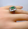 Bague 51 Bague émeraude et diamants baguette en or jaune 18 carats et platine 58 Facettes AB619