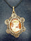 Pendentif Pendentif - Camée profil de femme en or jaune 18 carats 58 Facettes AB621