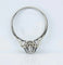 Bague 54 Bague solitaire en or blanc 18 carats et platine, diamant 0,10 ct 58 Facettes AB622
