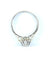 Bague 54 Bague solitaire en or blanc 18 carats et platine, diamant 0,10 ct 58 Facettes AB622