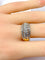 Bague 57 Bague jonc bandeau en or jaune 18 carats et diamants 58 Facettes AB624