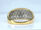 Bague 57 Bague jonc bandeau en or jaune 18 carats et diamants 58 Facettes AB624