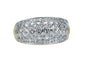 Bague 57 Bague jonc bandeau en or jaune 18 carats et diamants 58 Facettes AB624