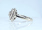 Bague 54 Bague marguerite en or blanc 18 carats, platine et diamants 58 Facettes AB625