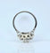 Bague 54 Bague marguerite en or blanc 18 carats, platine et diamants 58 Facettes AB625