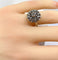Bague 54 Bague marguerite en or blanc 18 carats, platine et diamants 58 Facettes AB625