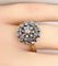 Bague 54 Bague marguerite en or blanc 18 carats, platine et diamants 58 Facettes AB625