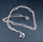 Collier Chaîne et pendentif en or blanc 18 carats avec diamant 0,40 ct 58 Facettes AB633