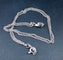 Collier Chaîne et pendentif en or blanc 18 carats avec diamant 0,40 ct 58 Facettes AB633