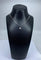 Collier Chaîne et pendentif en or blanc 18 carats avec diamant 0,40 ct 58 Facettes AB633