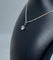 Collier Chaîne et pendentif en or blanc 18 carats avec diamant 0,40 ct 58 Facettes AB633