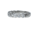 Bague 49 Demi-alliance - Bague en or blanc 18 carats et diamants 58 Facettes AB635
