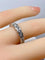 Bague 49 Demi-alliance - Bague en or blanc 18 carats et diamants 58 Facettes AB635
