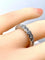 Bague 49 Demi-alliance - Bague en or blanc 18 carats et diamants 58 Facettes AB635