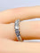Bague 49 Demi-alliance - Bague en or blanc 18 carats et diamants 58 Facettes AB635
