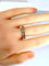 Bague 54 Bague solitaire et demi-alliance en or 18 carats et diamants 58 Facettes AB637