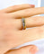 Bague 54 Bague solitaire et demi-alliance en or 18 carats et diamants 58 Facettes AB637