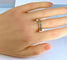 Bague 54 Bague solitaire et demi-alliance en or 18 carats et diamants 58 Facettes AB637