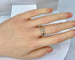 Bague 54 Bague solitaire et demi-alliance en or 18 carats et diamants 58 Facettes AB637