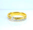 Bague 54 Bague solitaire et demi-alliance en or 18 carats et diamants 58 Facettes AB637