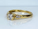 Bague 52 Bague solitaire en or 18 carats avec diamants 58 Facettes AB636