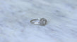 Bague 60 Art Déco - Bague hexagonale en platine et diamants 58 Facettes