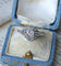 Bague 60 Art Déco - Bague hexagonale en platine et diamants 58 Facettes