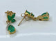 Boucles d'oreilles Boucles d’oreilles pendantes en or jaune 18 carats, émeraudes et diamants 58 Facettes AB641