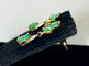 Boucles d'oreilles Boucles d’oreilles pendantes en or jaune 18 carats, émeraudes et diamants 58 Facettes AB641