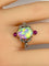 Bague 53 Bague en or jaune 18 carats à l’opale, diamants et rubis (vers 1900) 58 Facettes AB639