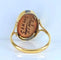 Bague 52 Limoges - Bague en or jaune 18 carats, émail polychrome 58 Facettes AB646