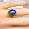 Bague 52 Limoges - Bague en or jaune 18 carats, émail polychrome 58 Facettes AB646