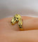 Bague 51 Bague tête de cheval en or jaune 18 carats et diamants 58 Facettes AB643