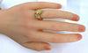 Bague 51 Bague tête de cheval en or jaune 18 carats et diamants 58 Facettes AB643