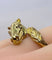 Bague 51 Bague tête de cheval en or jaune 18 carats et diamants 58 Facettes AB643