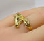 Bague 51 Bague tête de cheval en or jaune 18 carats et diamants 58 Facettes AB643