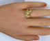 Bague 51 Bague tête de cheval en or jaune 18 carats et diamants 58 Facettes AB643