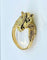 Bague 51 Bague tête de cheval en or jaune 18 carats et diamants 58 Facettes AB643