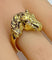 Bague 51 Bague tête de cheval en or jaune 18 carats et diamants 58 Facettes AB643