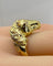 Bague 51 Bague tête de cheval en or jaune 18 carats et diamants 58 Facettes AB643