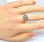 Bague 53 Bague vers 1900 en or blanc 18 carats et diamants 58 Facettes AB650
