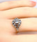 Bague 53 Bague vers 1900 en or blanc 18 carats et diamants 58 Facettes AB650