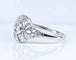 Bague 53 Bague vers 1900 en or blanc 18 carats et diamants 58 Facettes AB650