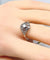 Bague 53 Bague vers 1900 en or blanc 18 carats et diamants 58 Facettes AB650