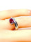 Bague 53 Bague jonc en or blanc 18 carats avec rubis et diamants 58 Facettes AB645